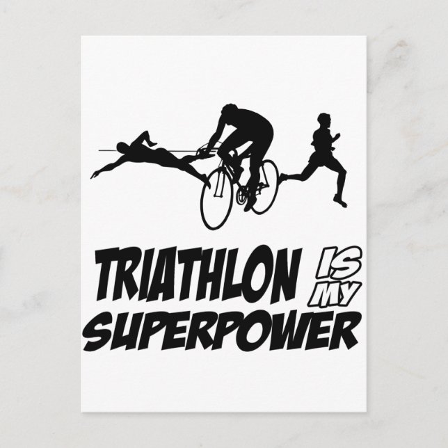 Cartão Postal Designs de Triathlon (Frente)