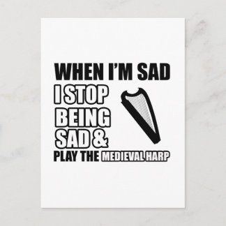 Cartão Postal Designs Harp legal