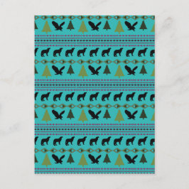 Cartão Postal Designs nativos americanos