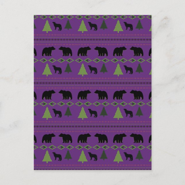 Cartão Postal Designs nativos americanos (Frente)