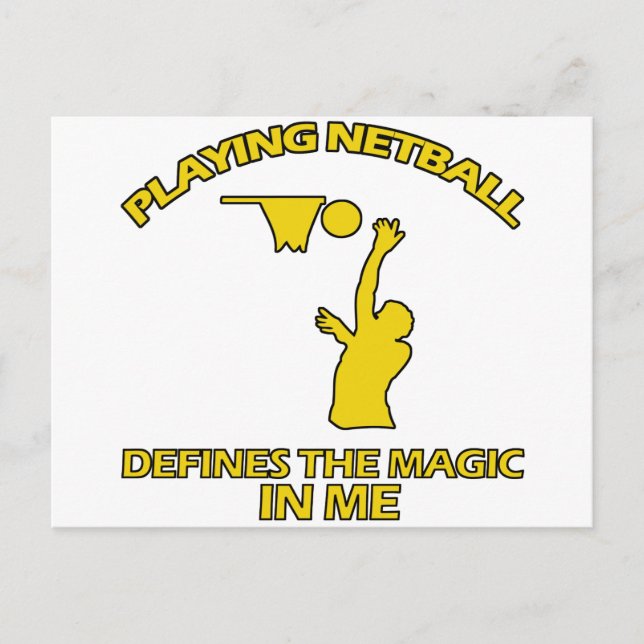 Cartão Postal designs netball (Frente)