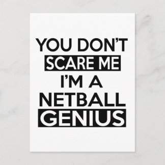 Cartão Postal Designs NETBALL GENIUS