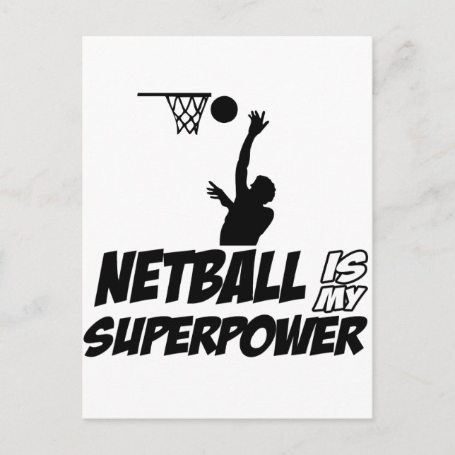 Cartão Postal designs Netball legal (Frente)