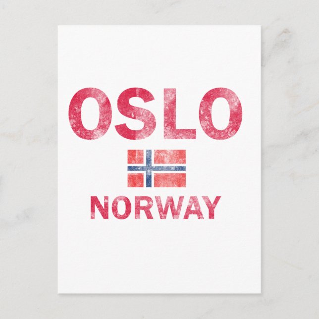 Cartão Postal Designs Oslo na Noruega (Frente)
