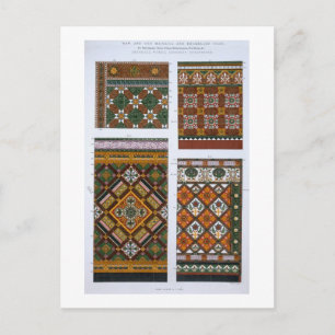 Cartão Postal Designs para Majolica e Azulejos esmaltados para M
