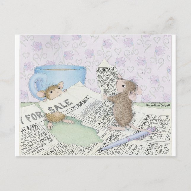 Cartão Postal Designs para mouse doméstico® - (Frente)