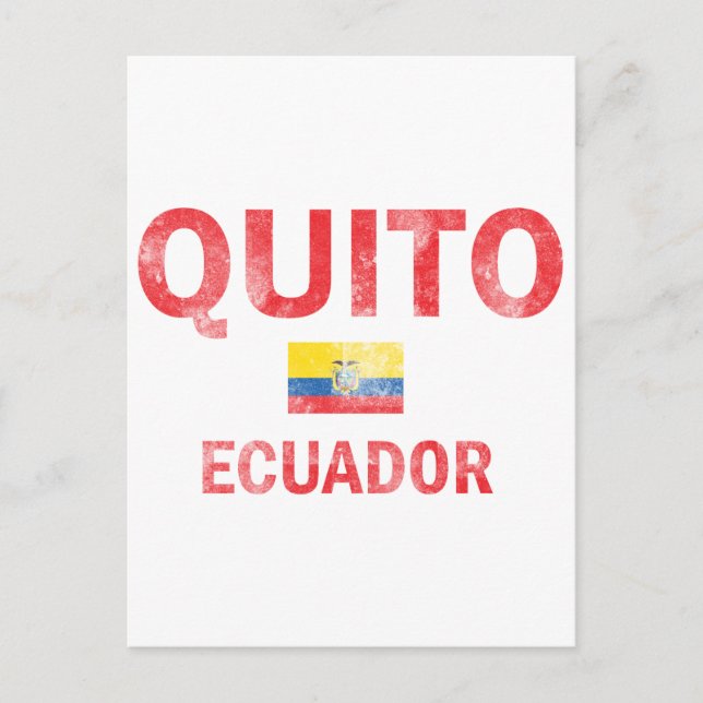 Cartão Postal Designs Quito Equador (Frente)