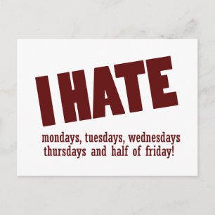 Cartão Postal Designs TGIF