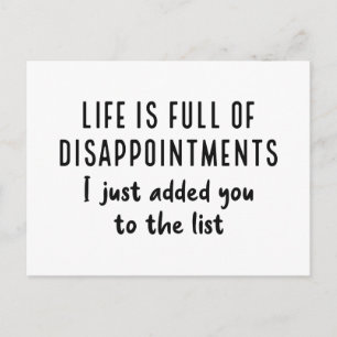 Cartão Postal Desilusões