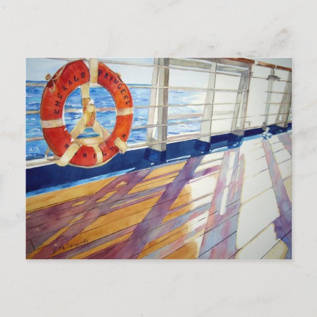 Cartão Postal Desligar para o pôr do sol (Frente)