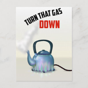 Cartão Postal Desligue o poster vintage