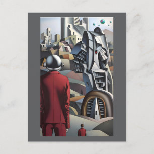 Cartão Postal Deslocação Não Divulgada - Arte Surreal Ken Gage
