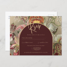 Deslumbrante Botânica Vintage Floral Bordeaux Casa