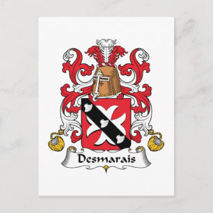 Cartão Postal Desmarais Family Crest