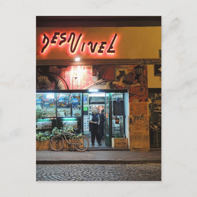 Cartão Postal DesNivel - Janta em Buenos Aires (Frente)