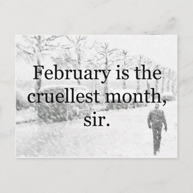 Cartão Postal Desolação Invernal (Frente)