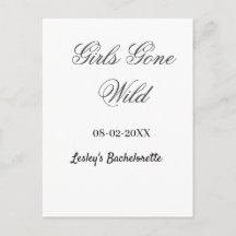 Despedida de solteira Girls Gone wild nome data no