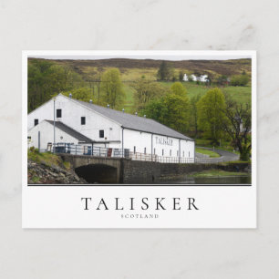 Cartão Postal Destilaria de uísque Talisker em Skye, Escócia