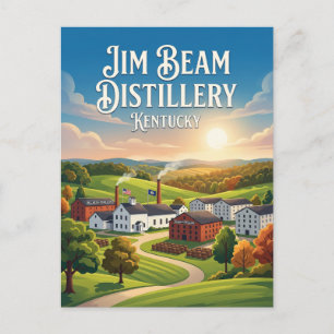 Cartão Postal Destilaria Jim Beam Kentucky