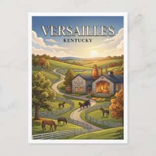 Cartão Postal Destilaria Woodford Reserve Versailles Kentucky