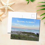 Cartão Postal Destin Florida - Belo Sunset Beach Photoshop<br><div class="desc">Este cartão postal pitoresco da Destin Florida apresenta o lindo pôr do sol rosa e laranja tocando suavemente as ondas do oceano acima da areia e do mar. Cartões-postais lindos do seu lugar de férias favorito ou cidade natal.</div>