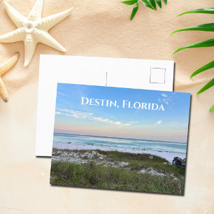 Cartão Postal Destin Florida - Belo Sunset Beach Photoshop