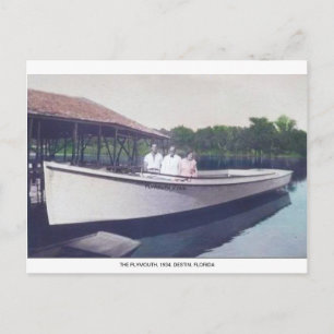 CARTÃO POSTAL DESTIN FLORIDA POSTCARD~VINTAGE PHOTO~PLYMOUTH