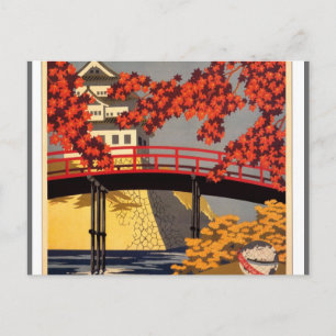 Cartão Postal Destino: Cartaz de Viagens do Japão