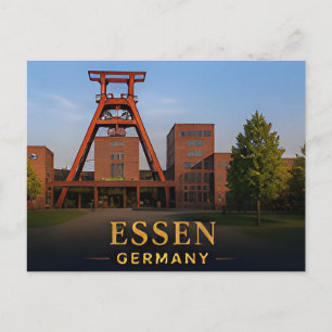 Cartão Postal Destino de Viagem Industrial Moderno Essen Alemanh