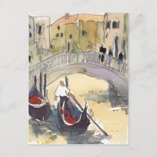 Cartão Postal Destinos Venice Plein Air Gondola Ride
