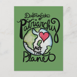Cartão Postal Destrua o patriarcado não o planeta