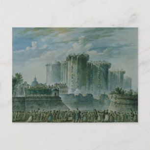 Cartão Postal Destruição da Bastilha, 14 de julho de 1789