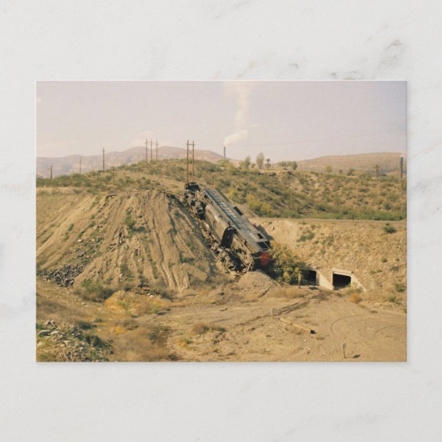 Cartão Postal Destruição do comboio (Frente)