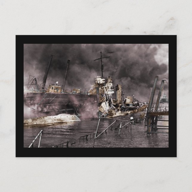 Cartão Postal Destruição do navio (Frente)