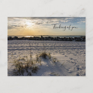 Cartão Postal Destruin Beach, Florida, Jetty Sunset Pensando Em 