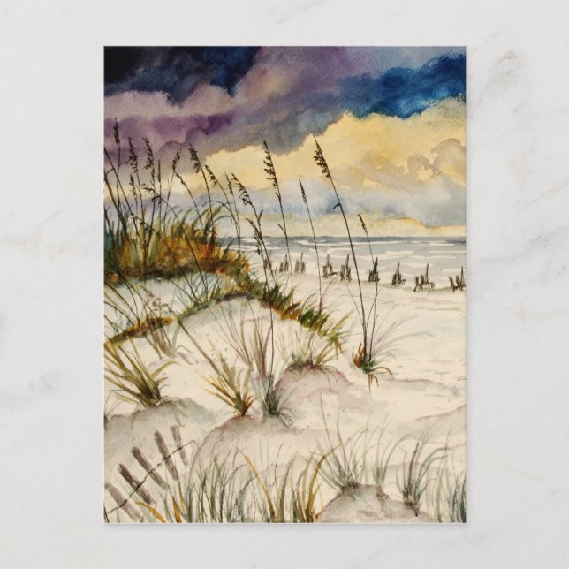 Cartão Postal Destruin Florida Beach Art (Frente)