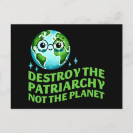 Cartão Postal Destruir O Patriarcado Não O Planeta Ecofeminista