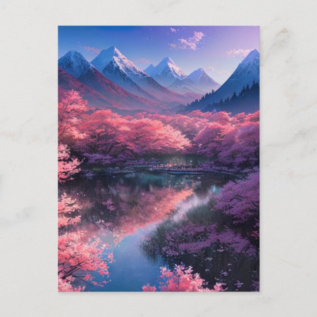 Cartão Postal Desvendar o Gema Oculto da Natureza (Frente)