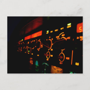 Cartão Postal Detalhe 4 da Airbus Cockpit