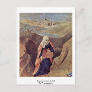 Cartão Postal Detalhe Da Anunciação Por Fra Angélico