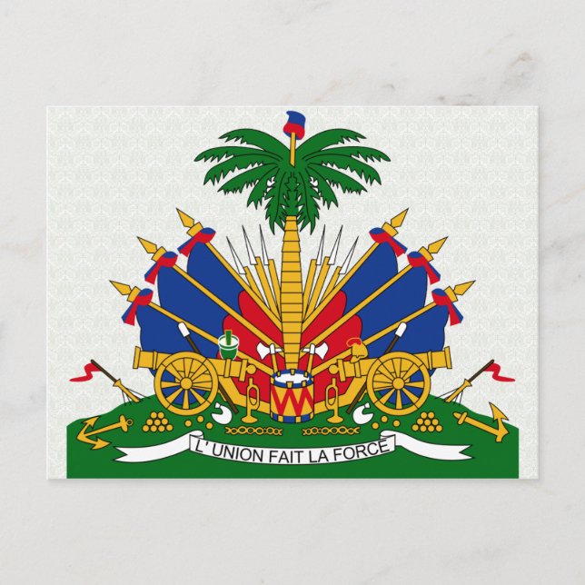 Cartão Postal Detalhe da Casaco de Armas do Haiti (Frente)