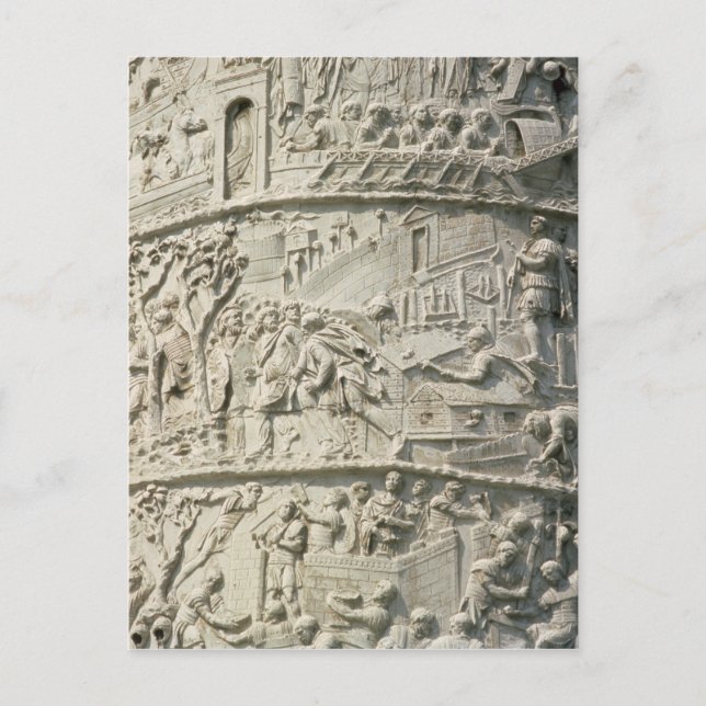 Cartão Postal Detalhe da Coluna de Trajan (Frente)
