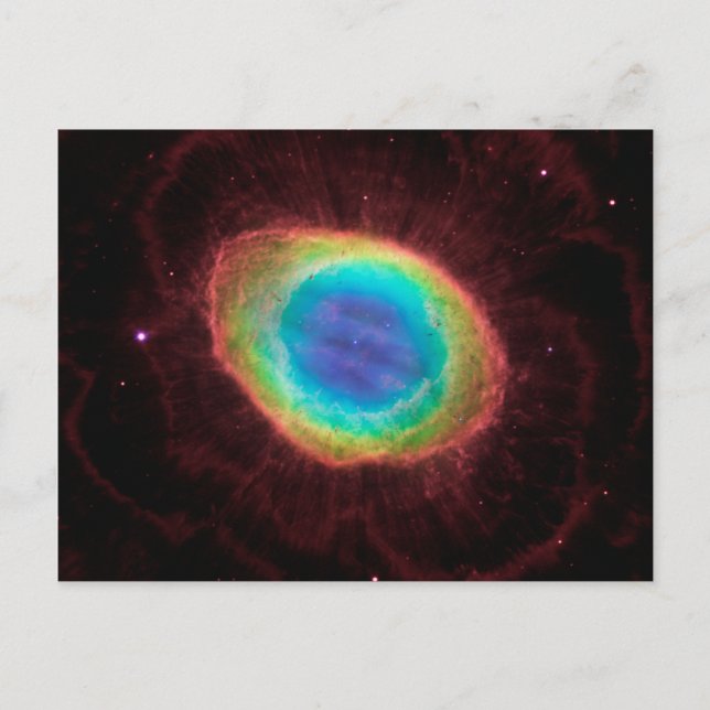 Cartão Postal Detalhe da Nebulosa do Anel (Frente)