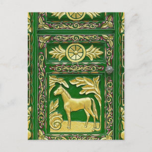 Cartão Postal Detalhe da porta cigana