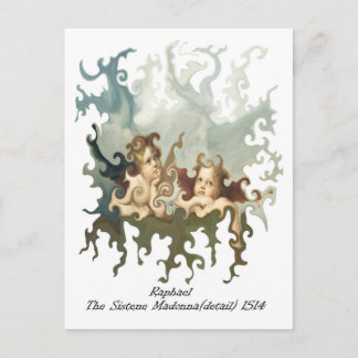 Cartão Postal Detalhe da Sistene Madonna