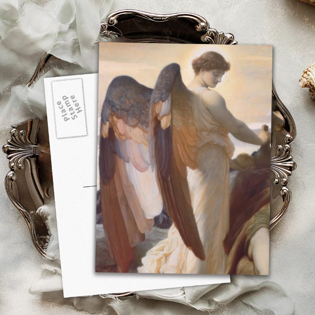 Cartão Postal Detalhe de anjo, "Elijah na região selvagem " (Criador carregado)