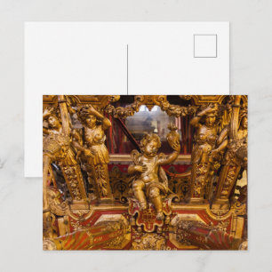 Cartão Postal Detalhe de carruagem do século XVIII. Museu dos Co