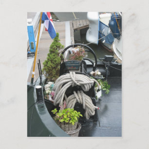 Cartão Postal Detalhe de um PostCard de fotografia de um barco h
