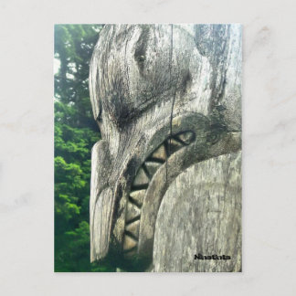 Cartão Postal Detalhe de um totempole