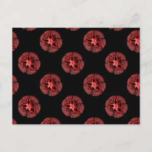Cartão Postal Detalhe do Red on Black Tentacle